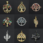 CZ Charms Cactus Necklace Pendant