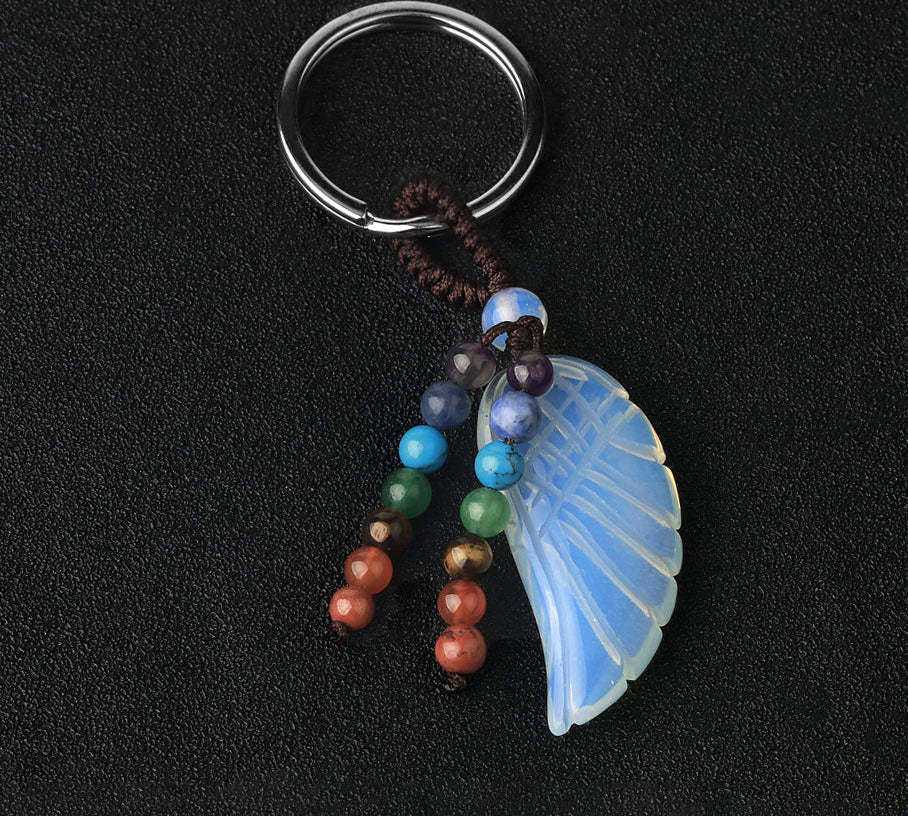 7 Chakras Natural Healing Crystal Keychain