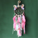 Indian Style Pink Unicorn Dreamcatcher Wind Chimes