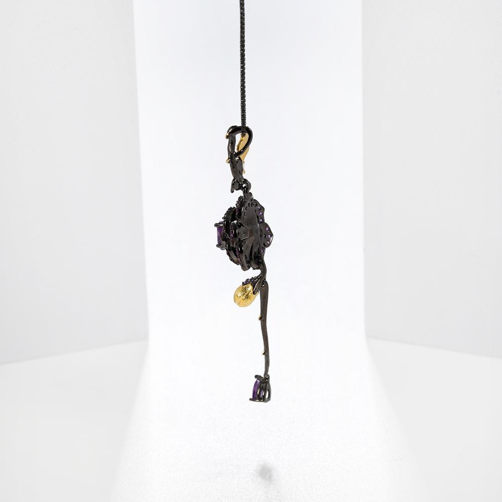 Rose Flower Pendant Necklace