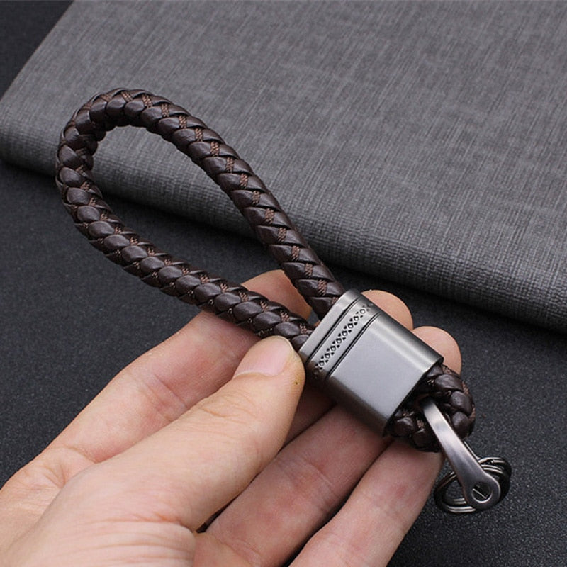 hand-woven leather Car Key Ring