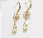 Water Drop Crystal Pendant Drop Earrings