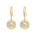 Crystal Bow Drop Earrings