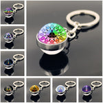 Glass Ball Key Chain