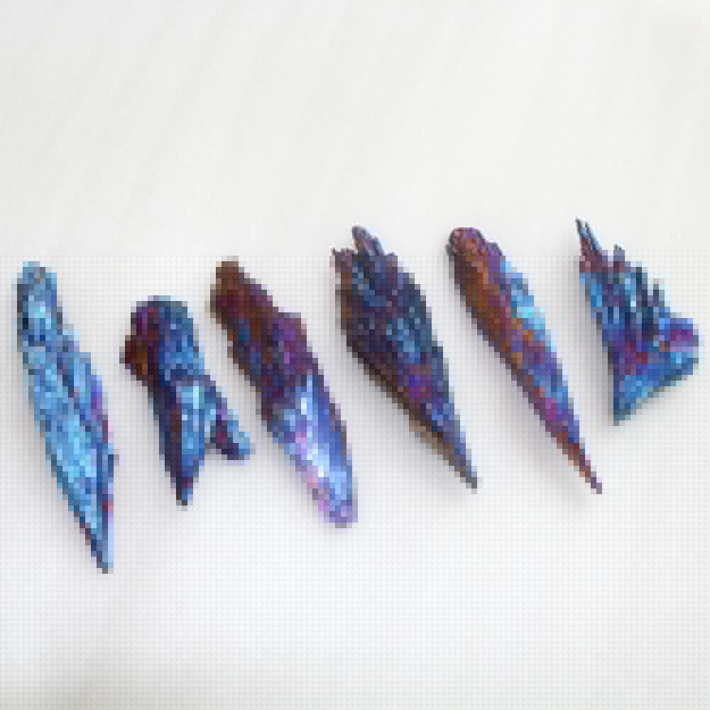 Natural Quartz Crystal Jet stone Rainbow Titanium Cluster  Mineral Specimen Healing