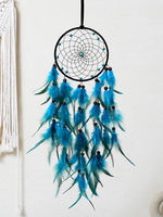 Light Blue Dreamcatcher Pendant