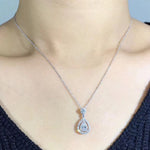 Solid 925 Silver Color Necklace