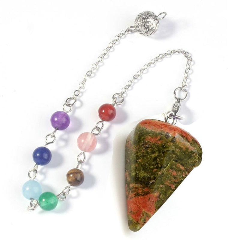 Amethysts Lapis Opal Crystal Stone Healing Chakra Chain Pendants