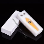 Natural crystal healing quartz crystal point wand gemstone smoking pipe