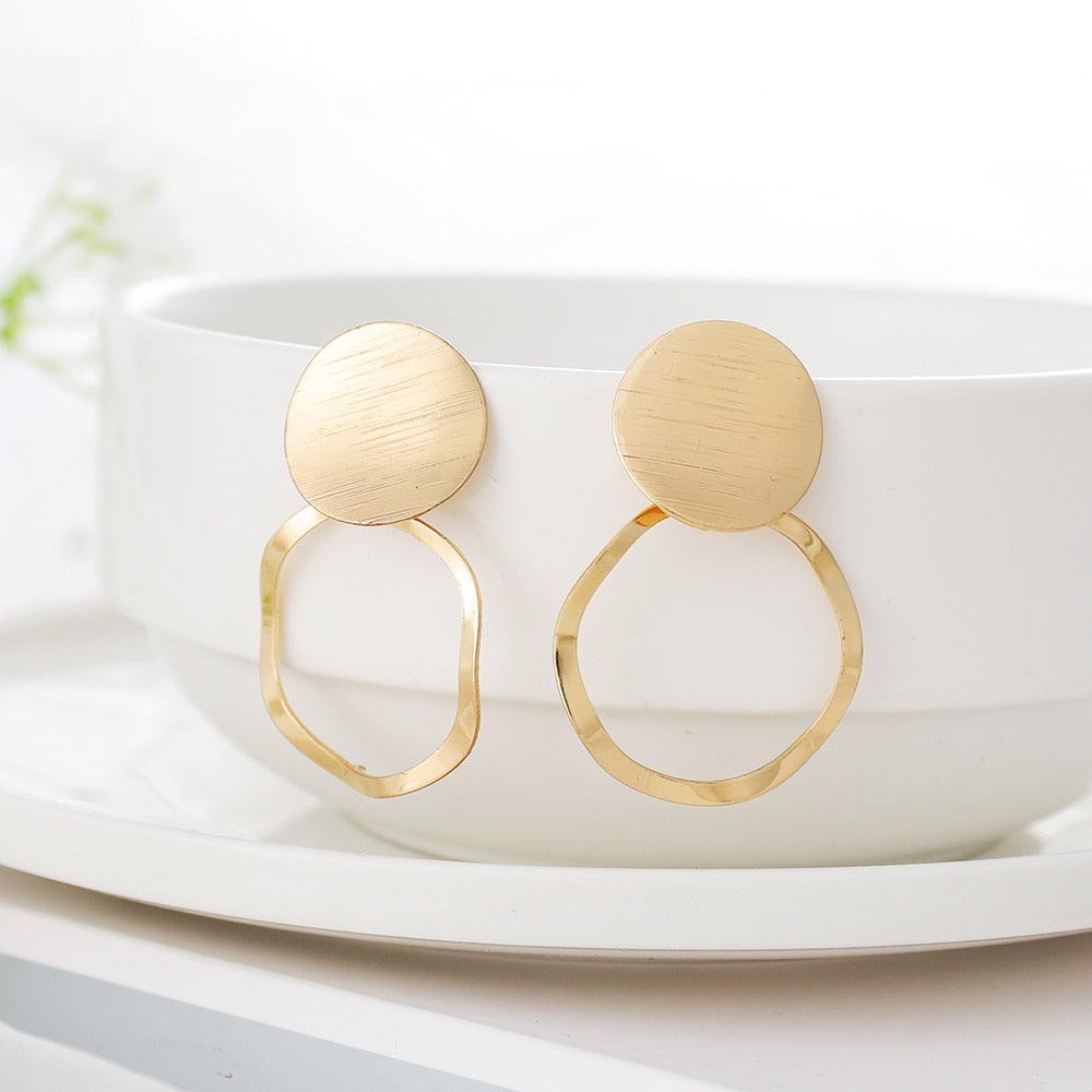 Circle Drop Earrings