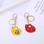 Cute Lucky 12 Zodiac Mouse Keychain
