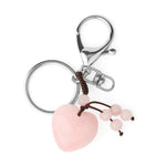  Pink Quartz Tiger Eye Keyring