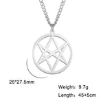 Unicursal Hexagram Religious Symbol Geometry Amulet Pendant