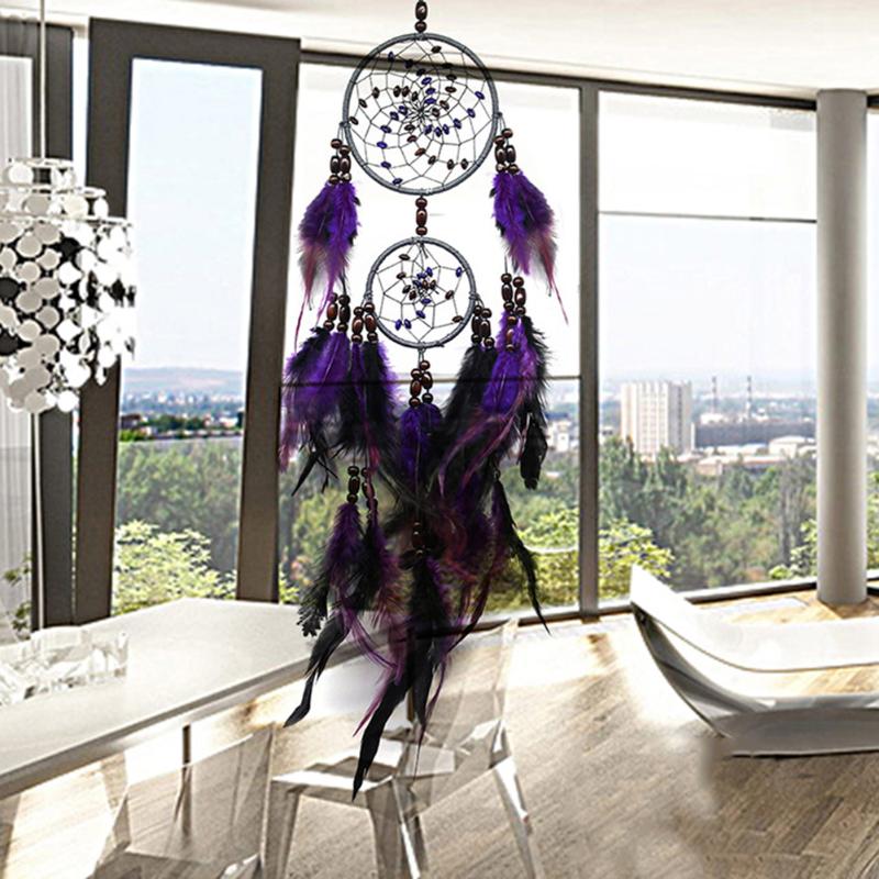 Purple Feather Dreamcatcher Feathers Wall Hanging Home Decor
