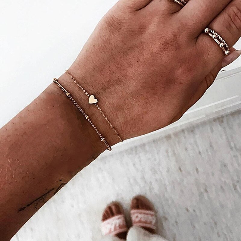 Bohemian Black Rope Chain Bracelet