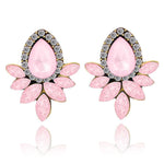 Fashion Crystal Water Drop Dangle Earrings