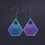Rainbow Tree of Life Fashion Drop Earring