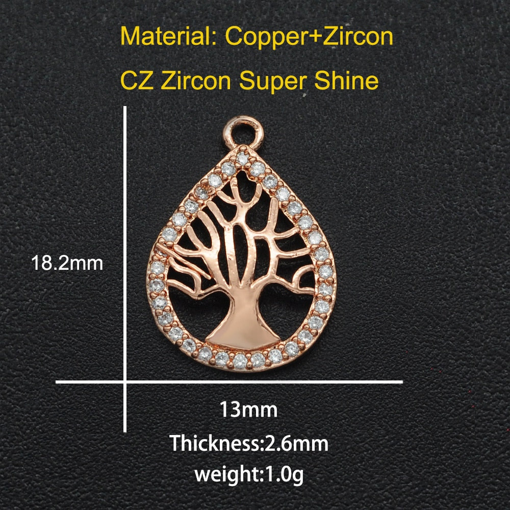 CZ Charms Cactus Necklace Pendant Accessories