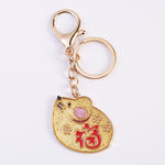 Cute Lucky 12 Zodiac Mouse Keychain