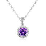 Dainty Female Red Green Pendant Necklace