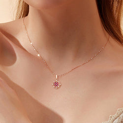 Ruby gemstones red crystal pendant necklaces