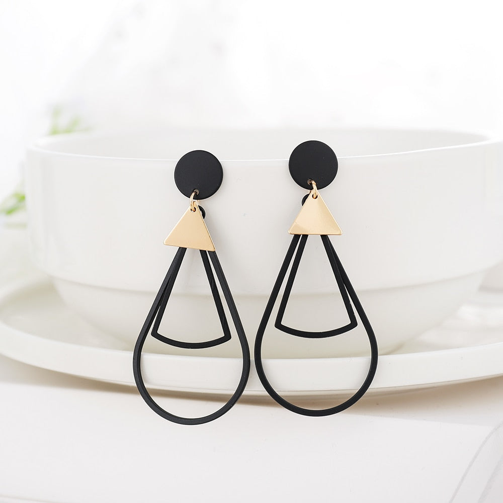 Circle Drop Earrings