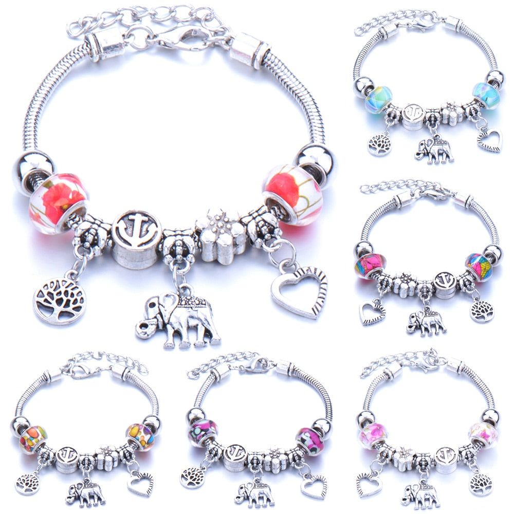Tree of Life Elephant shape Bracelet