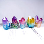 Natural Crystal Quartz color Cluster Stone