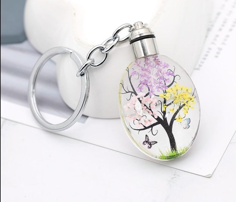 Silver Color Tree Keyring