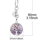 Luxury Crystal Stone Tree of Life Keychain