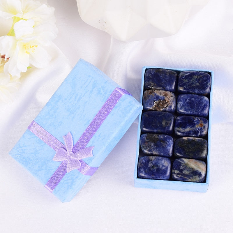Natural Tumbled Stone 15-20mm Mix Rock And Quartz Rose Bead Chakra Healing Crystal