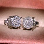 Luxury Full Crystal Round Earrings
