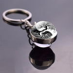 Glass Ball Pendant Keychains