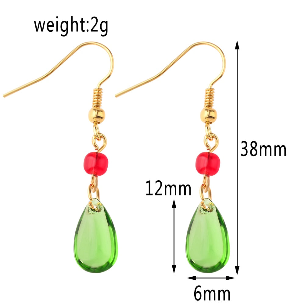 Crystal Stone Drop pendant Earrings