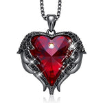 Heart Pendant Women Silver Color Necklace