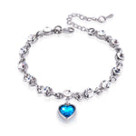 925 Sterling Silver Heart Bracelets
