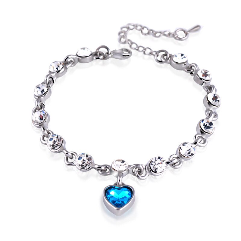 925 Sterling Silver Heart Bracelets