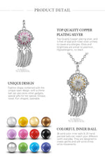 Harmony bola ball pendant Dreamcatcher Necklace