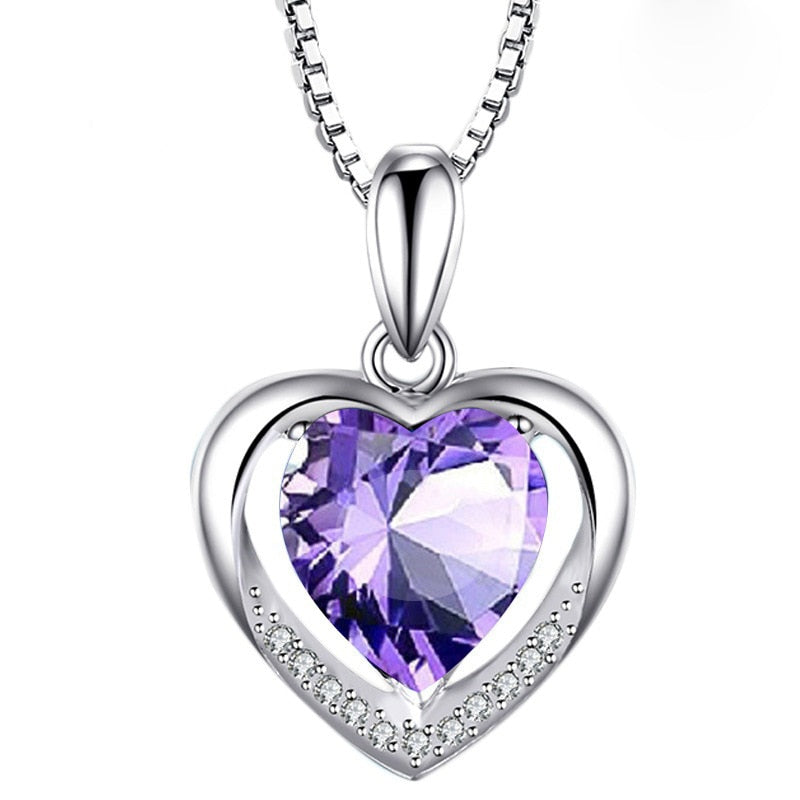 Heart shaped Gemstone Pendant