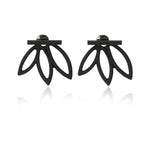 Luxury Gold Color Colorful Crystal Bow Stud Earrings