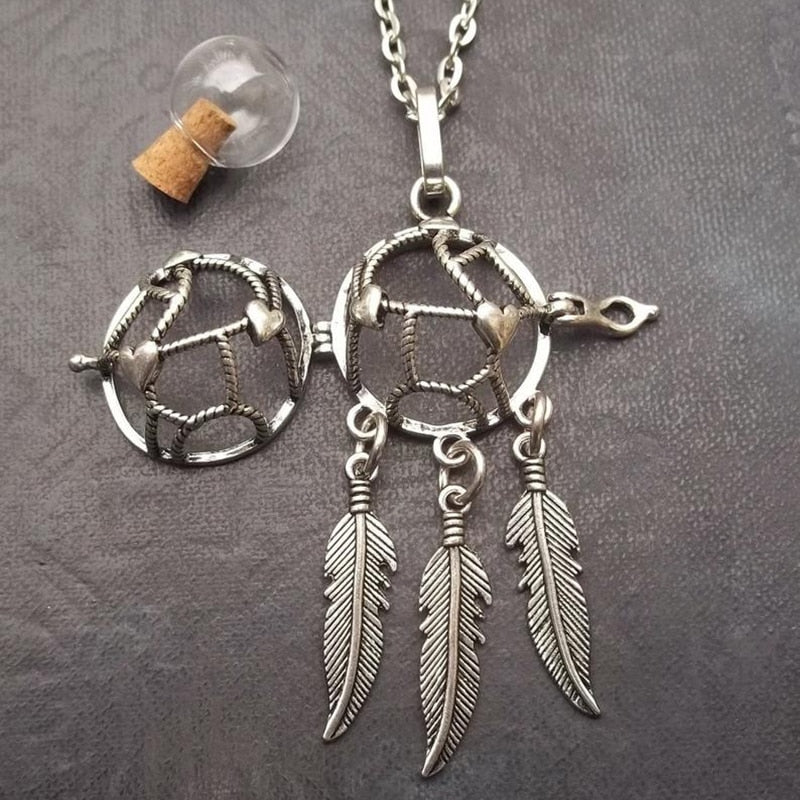 Dreamcatcher locket  Necklace
