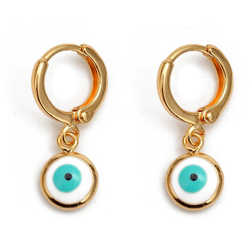 Turkish Evil Eye Drop Earrings