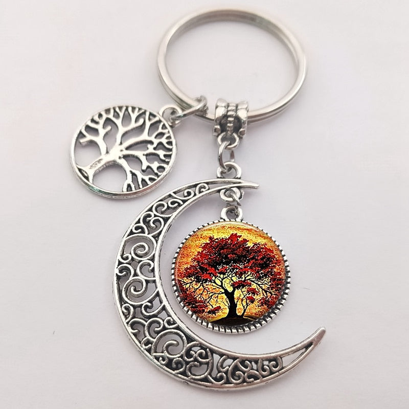Tree of life statement keychain