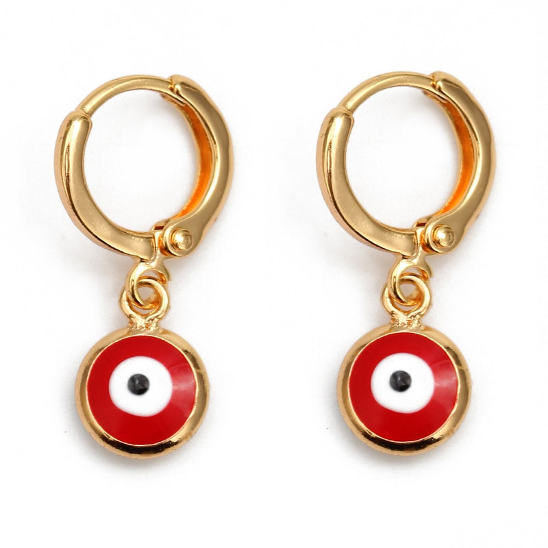 Turkish Evil Eye Drop Earrings