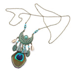 Feather Pendant Dreamcatcher Necklace
