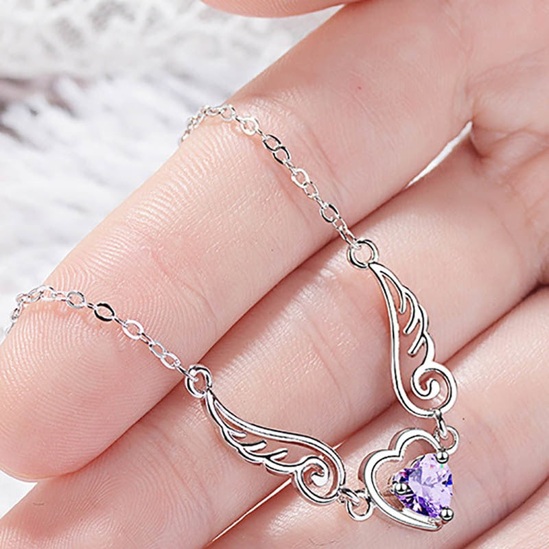 Amethyst Gemstones Pendants Necklace