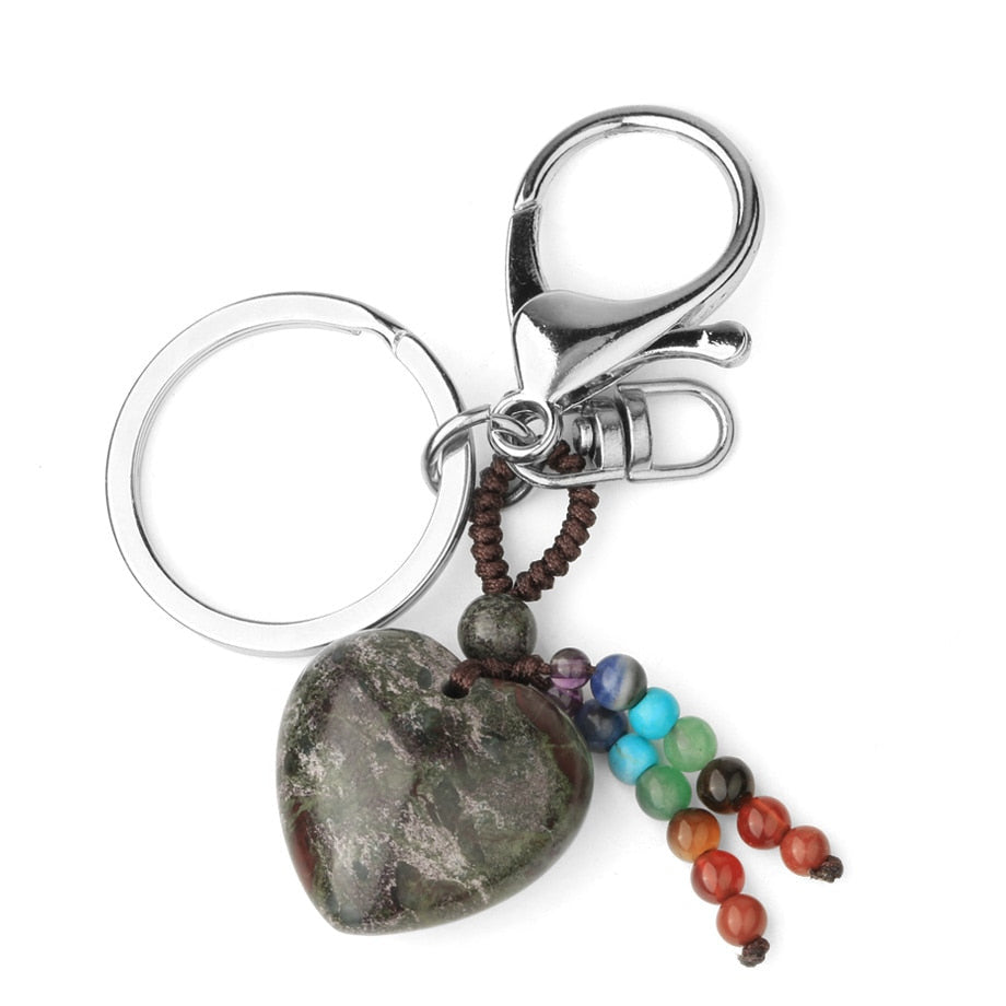  Pink Quartz Tiger Eye Keyring