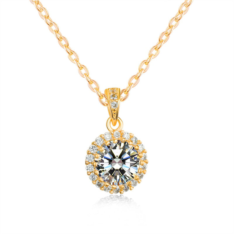 Dainty Female Red Green Pendant Necklace