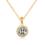 Dainty Female Red Green Pendant Necklace