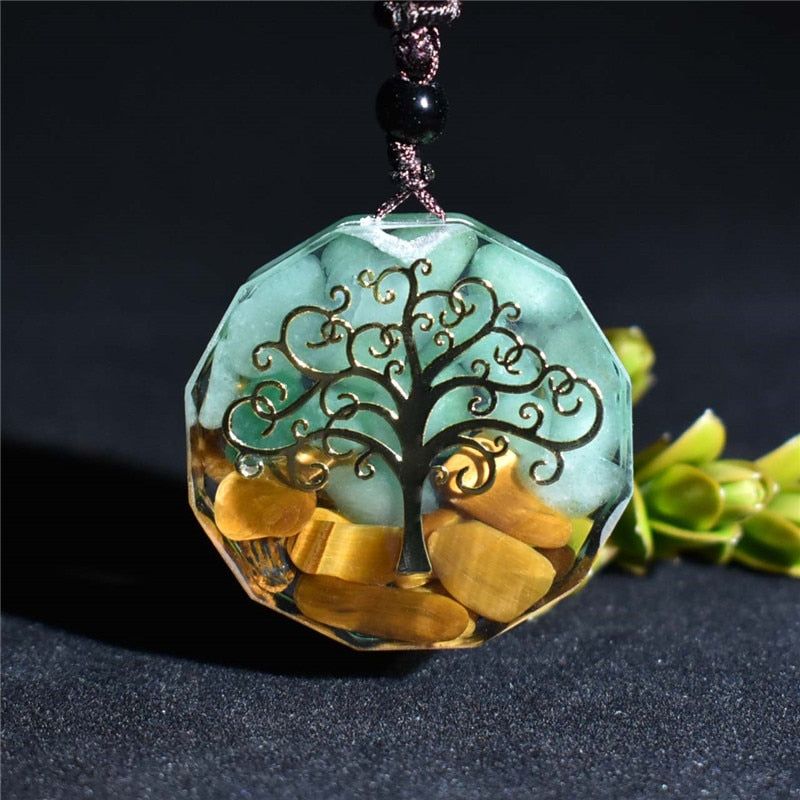 Tree Of Life Energy Orgonite Necklace